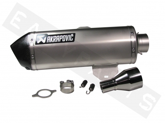 Silenciador AKRAPOVIC Slip-On Piaggio 125->300 4T 4V H2O E2-E3